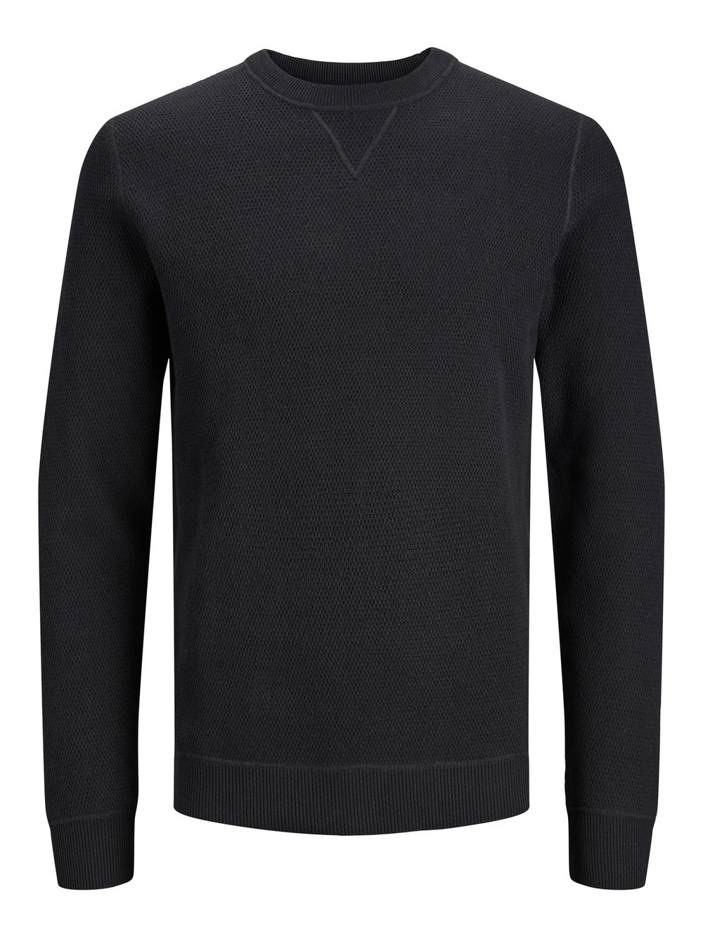 Jack & Jones Black Knit Crewneck Sweater/13293